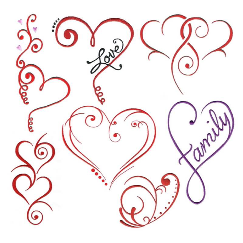 Stickdesign I Heart You Collection (Download)