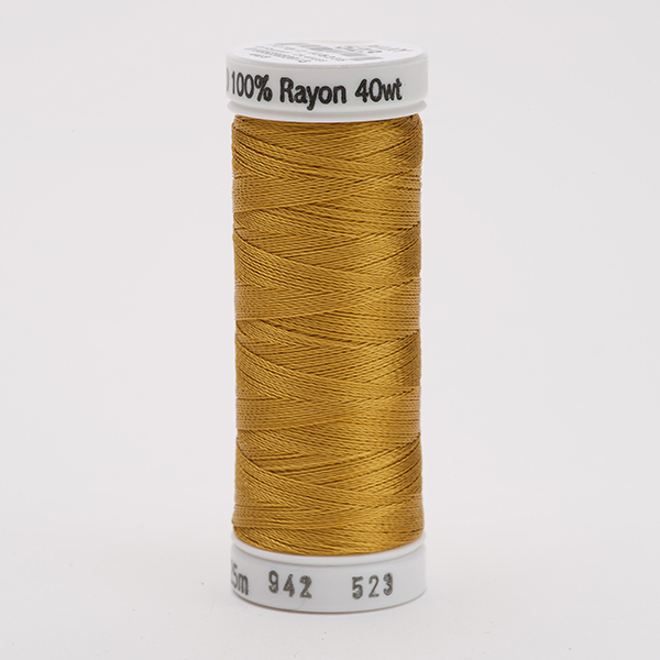 SULKY RAYON 40 coloured, 225m/250yds Snap Spools -  Colour 0523 Autumn Gold