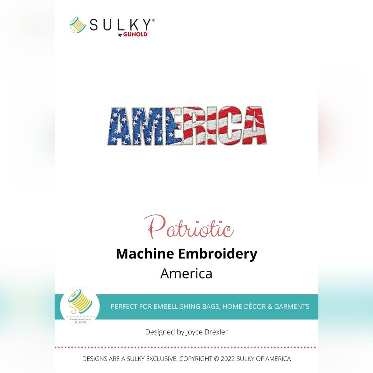 Stickdesign Patriotic: America (Download)