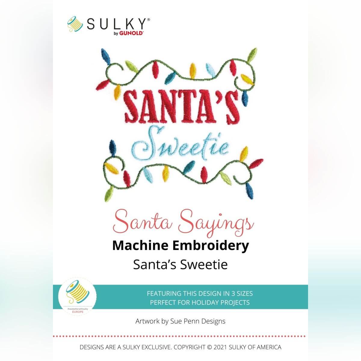 Stickdesign Santa Sayings: Santas Sweetie (Download)