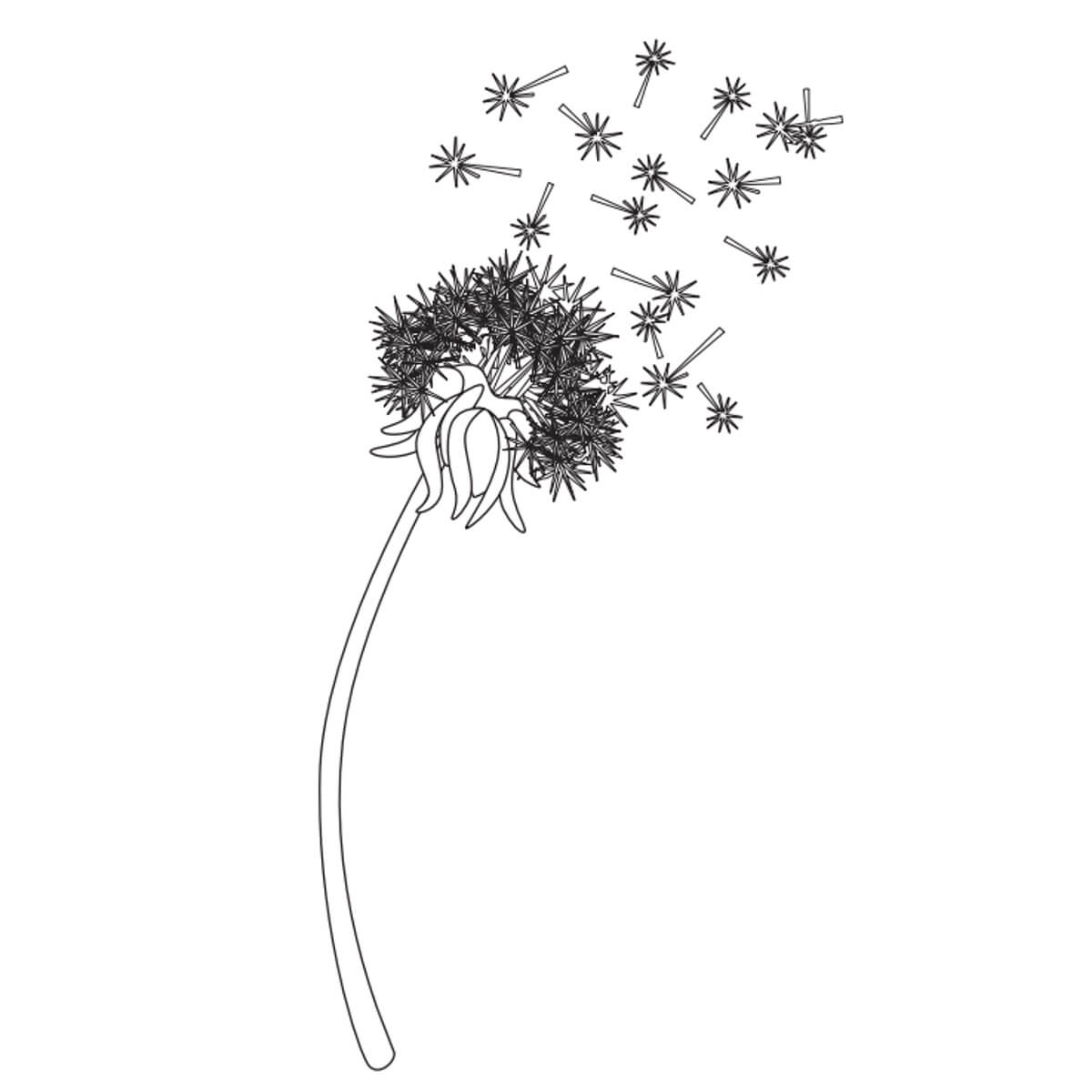 Handstickdesign Dandelion (Download)