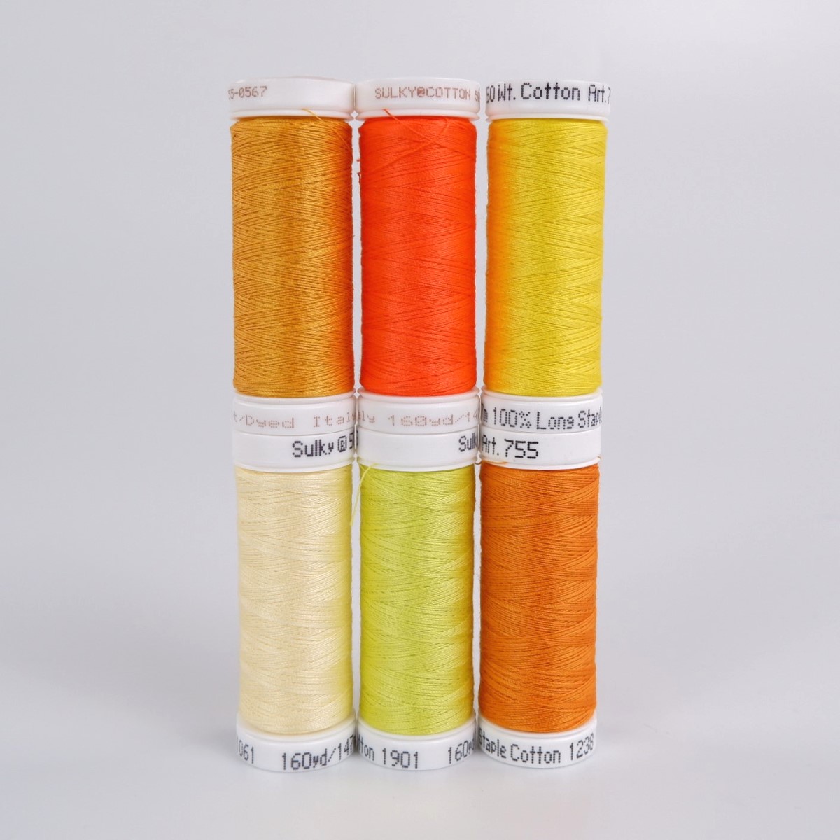 SULKY COTTON 50 - SUNSHINE (6x
147m Snap Spools)