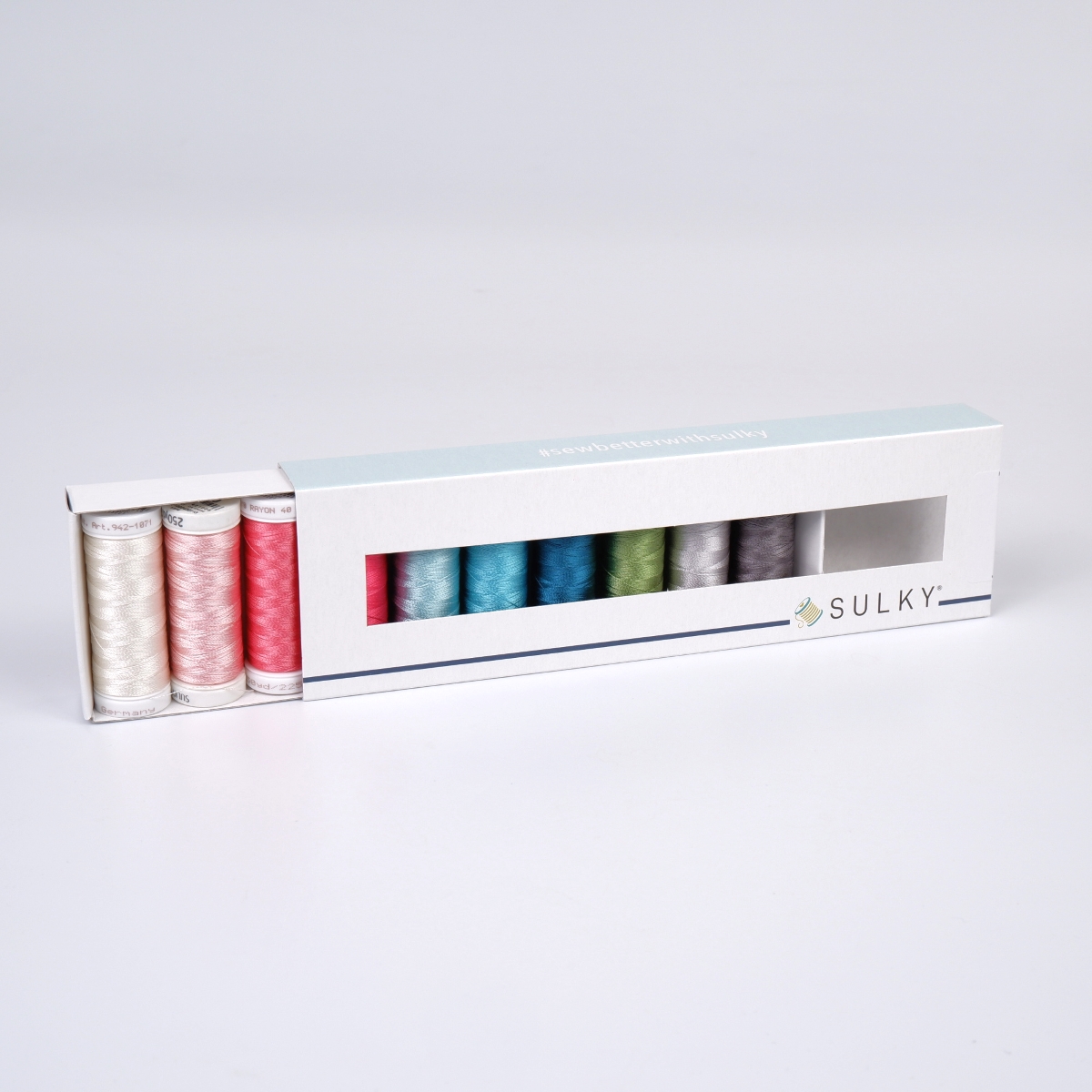 SULKY RAYON 40 - HYGGE (10x 225m Snap
Spools) SULKY RAYON 40 - HYGGE (10x 225m Snap
Spools)