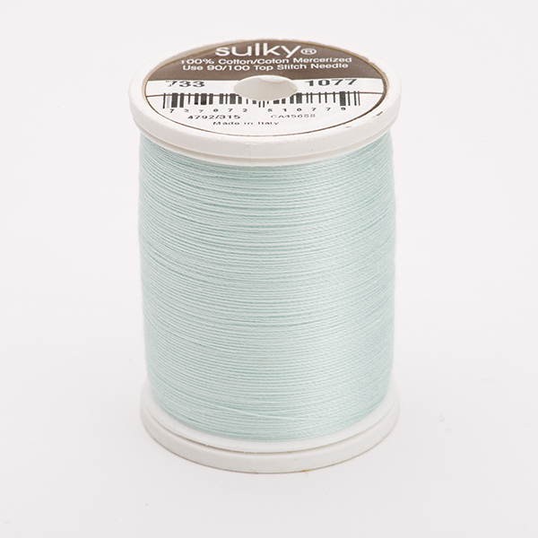 SULKY COTTON 30, 450m/500yds King Spools -  Colour 1077 Jade Tint