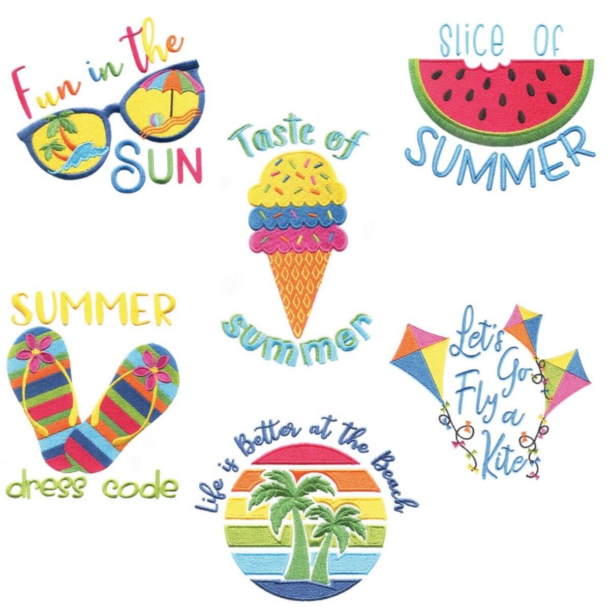 Stickdesign Hello Summer Collection (Download)