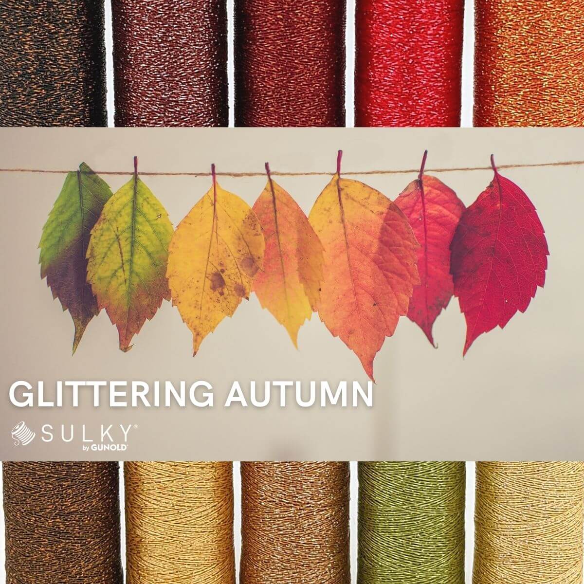 SULKY POLY SPARKLE 30 - Glittering Autumn
(10x 265m Snap Spulen)