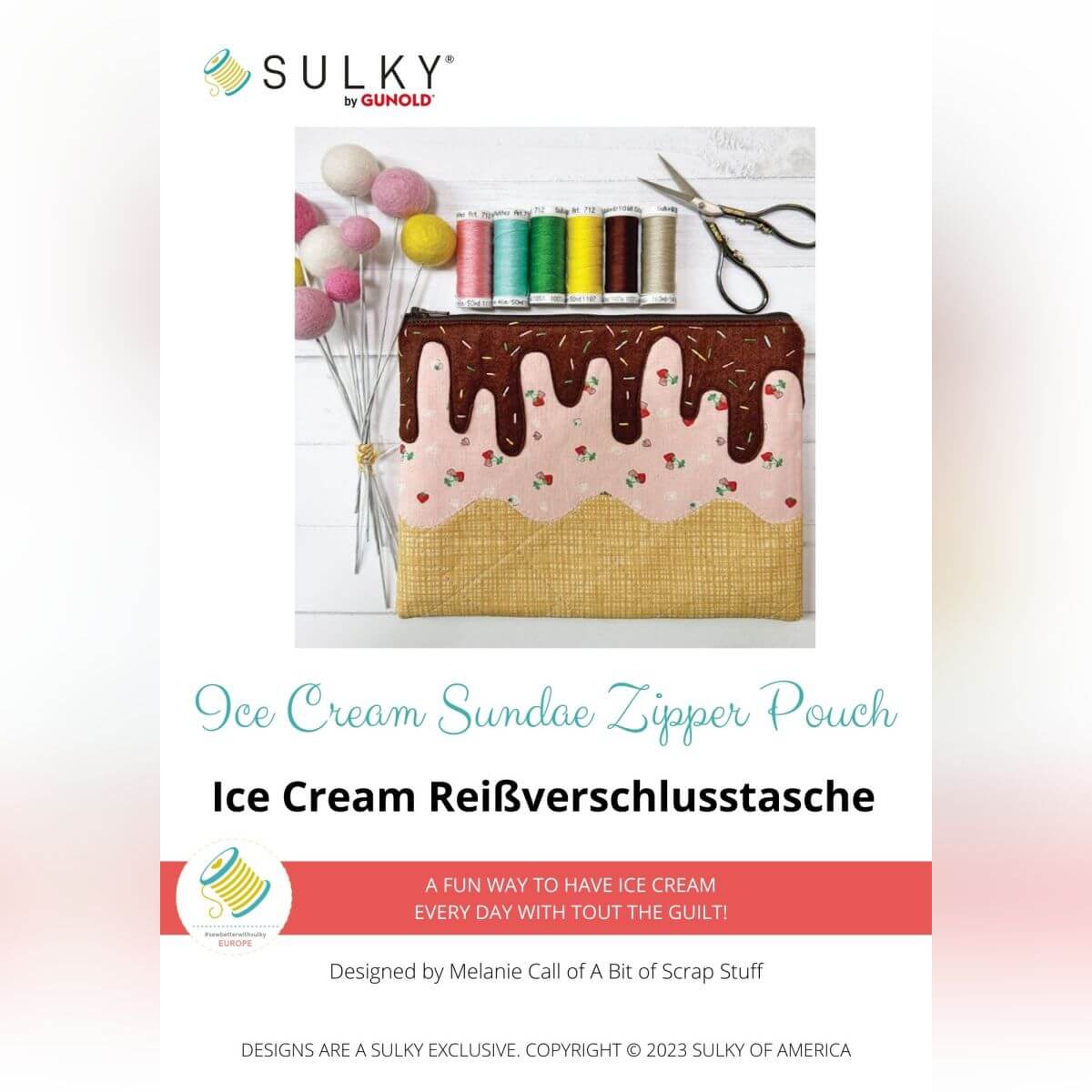 Ice Cream Reißverschlusstasche
