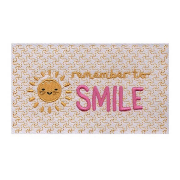 Stickdesign Remember to Smile (Download)