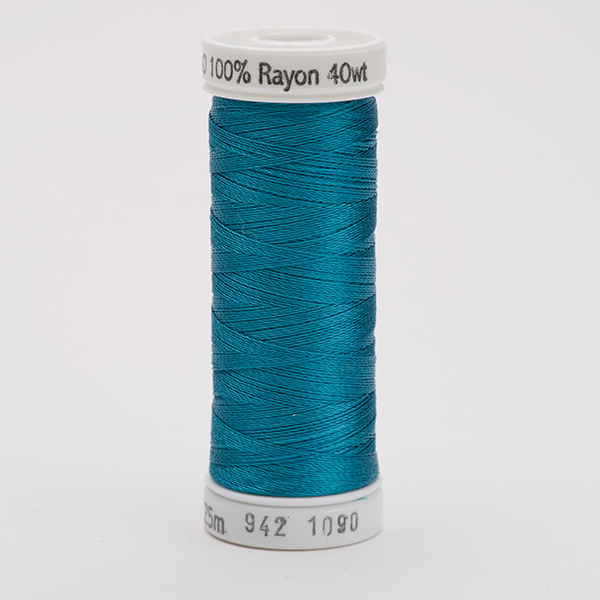 SULKY RAYON 40 coloured, 225m/250yds Snap Spools -  Colour 1090 Deep Peacock