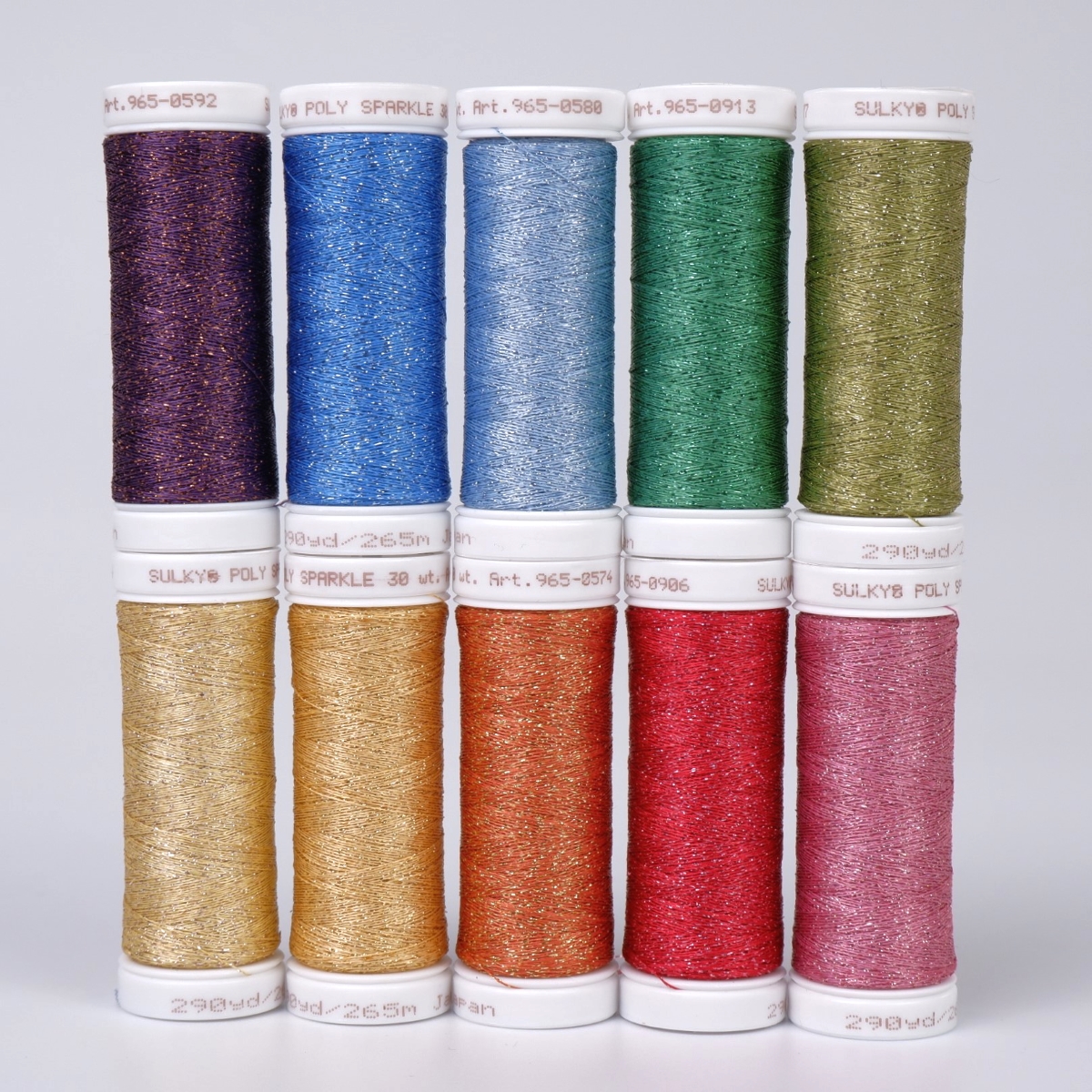 SULKY POLY SPARKLE 30 - Colour Wheel (10x
265m Snap Spools)