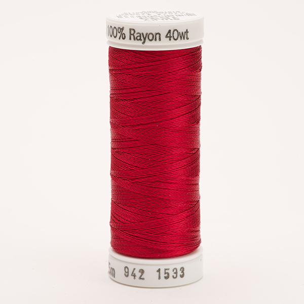 SULKY RAYON 40 coloured, 225m/250yds Snap Spools -  Colour 1533 Lt. Rose