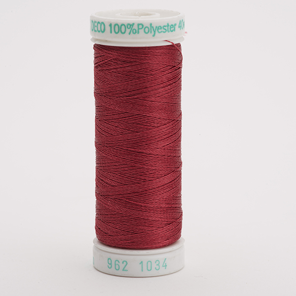 SULKY POLY DECO 40, 225m/250yd Snap Spools -  Colour 1034 Burgundy
