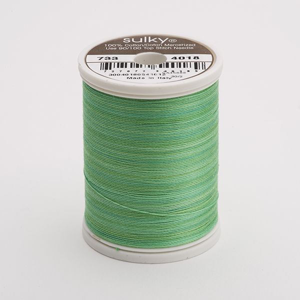 SULKY COTTON 30, 450m/500yds King Spools -  Colour 4018 Summer Grass multicolour