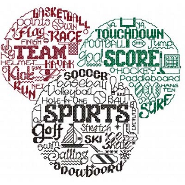 Stickdesign Sports Word Play (Download)