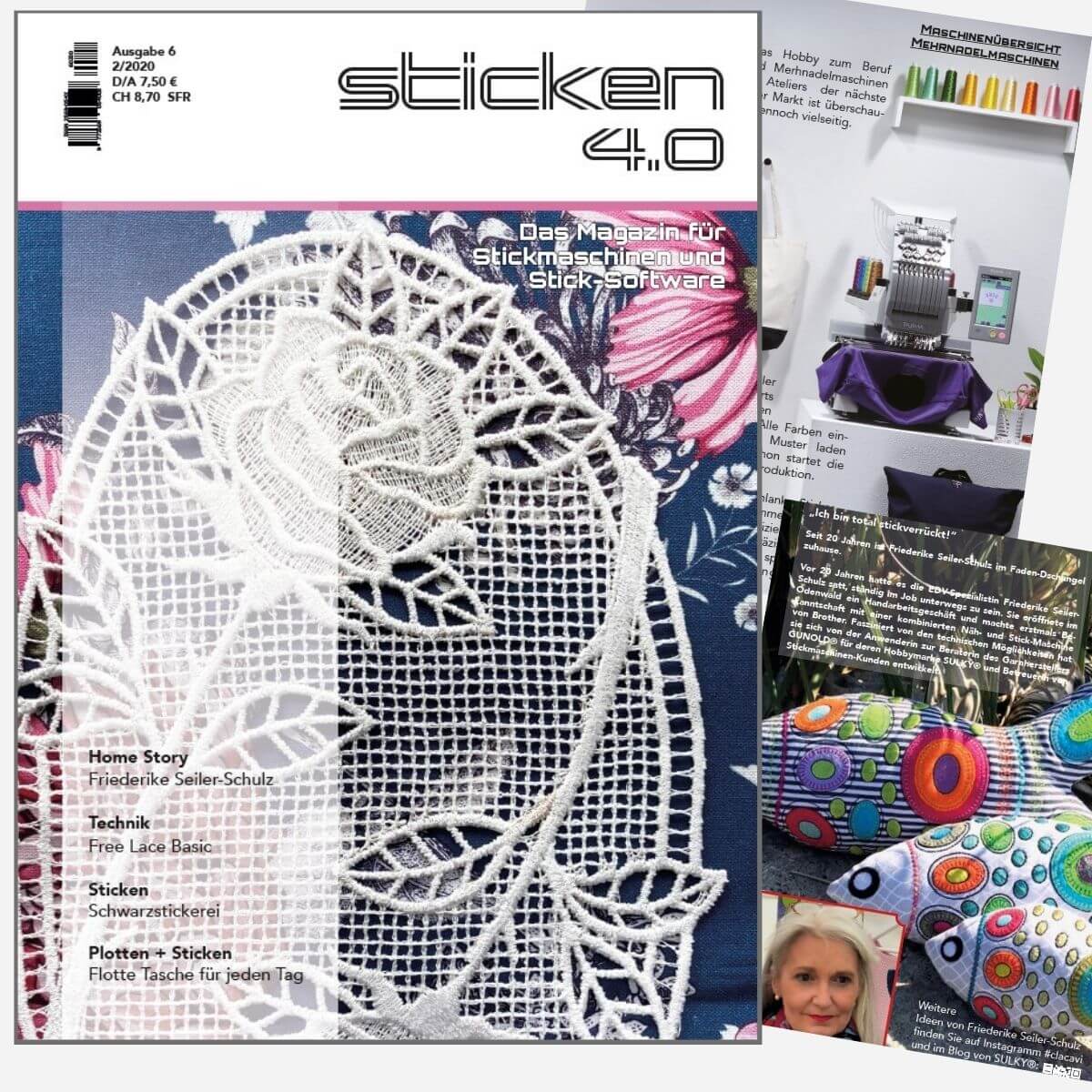 Sticken 4.0 - Das Magazin für Stickmaschinen und Software  - Ausgabe  Feb. 2020