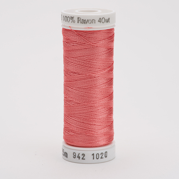 SULKY RAYON 40 coloured, 225m/250yds Snap Spools -  Colour 1020 Dk. Peach