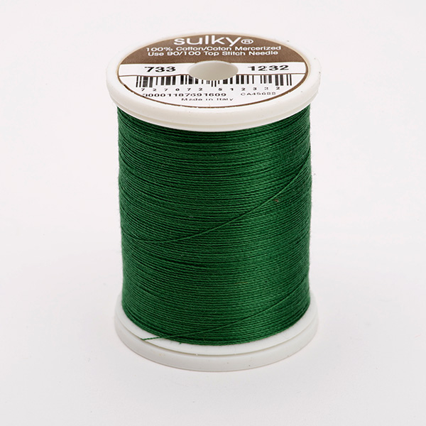 SULKY COTTON 30, 450m/500yds King Spools -  Colour 1232 Classic Green