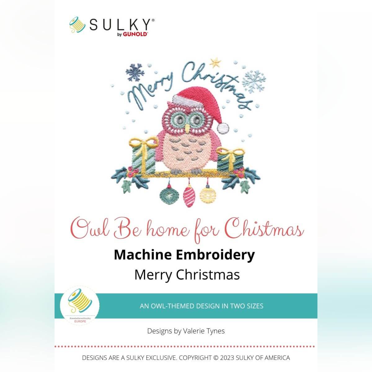 Stickdesign Owl Be Home for Christmas - Merry Christmas (Download) Stickdesign Owl Be Home for Christmas - Merry Christmas (Download)