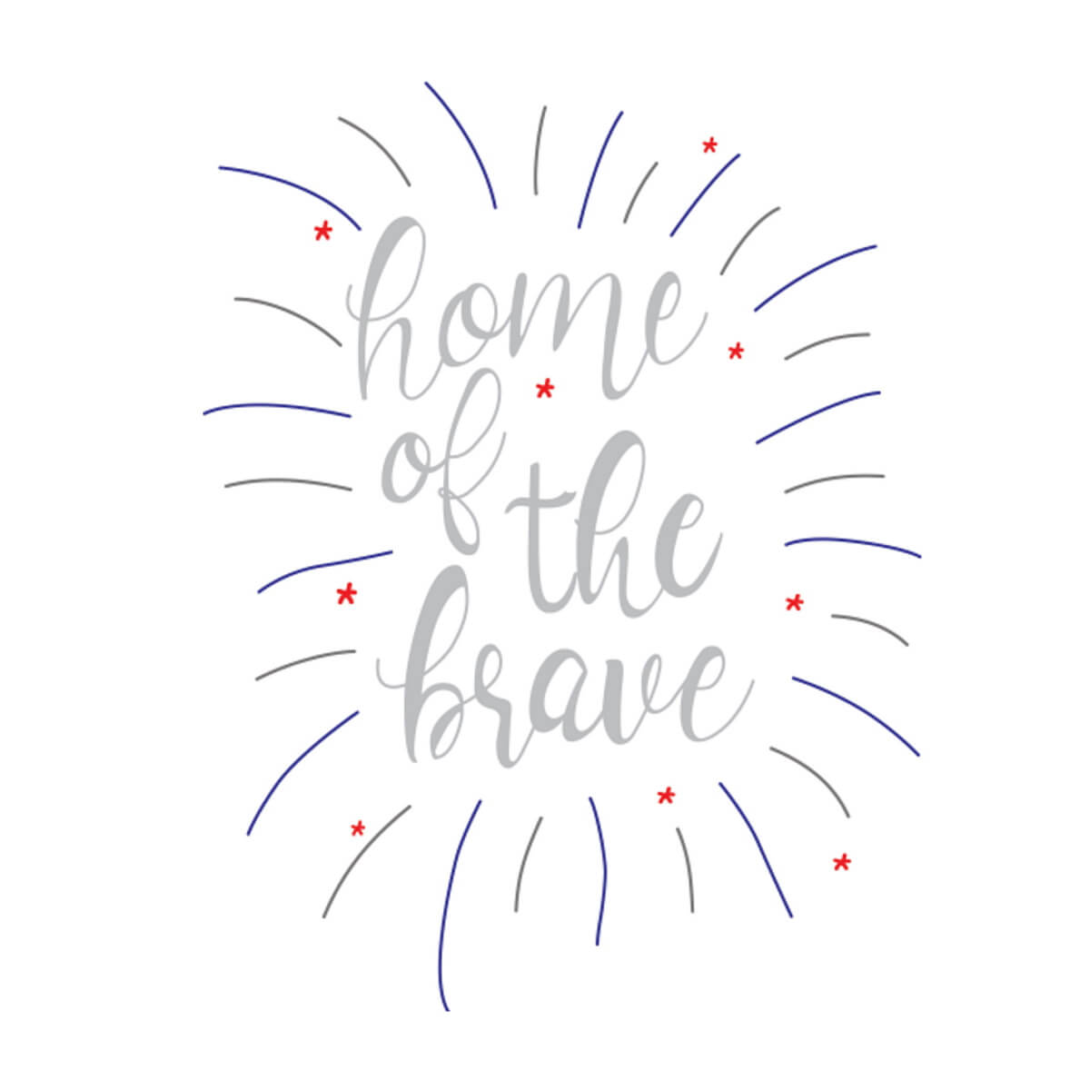 Handstickdesign Red White and You Collection (Download)