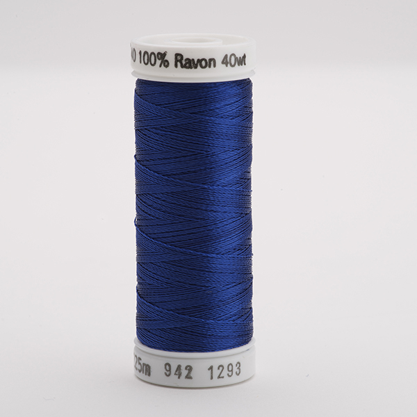 SULKY RAYON 40 coloured, 225m/250yds Snap Spools -  Colour 1293 Deep Nassau Blue