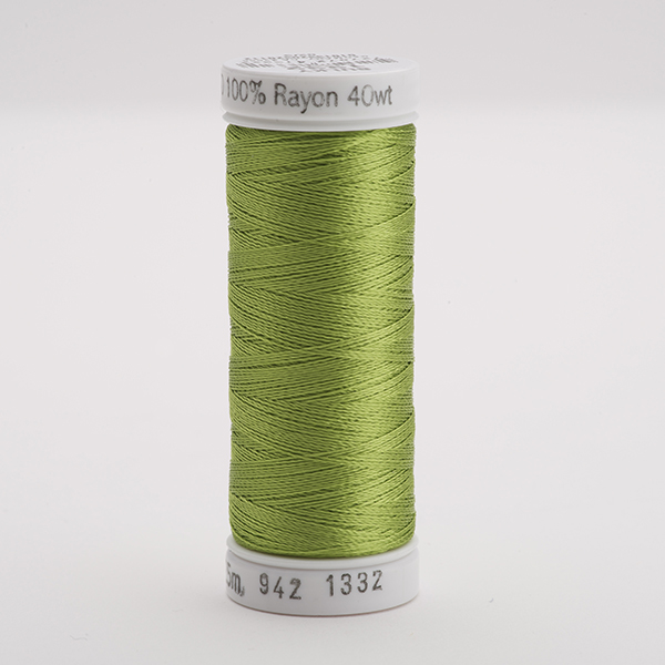 SULKY RAYON 40 coloured, 225m/250yds Snap Spools -  Colour 1332 Deep Chartreuse