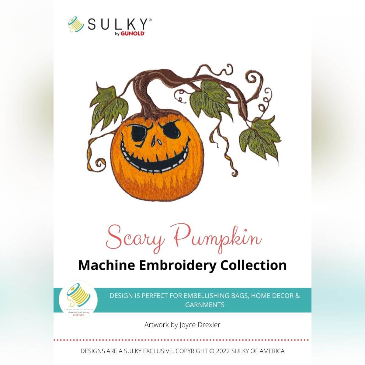 Stickdesign Scary Pumpkin (Download)