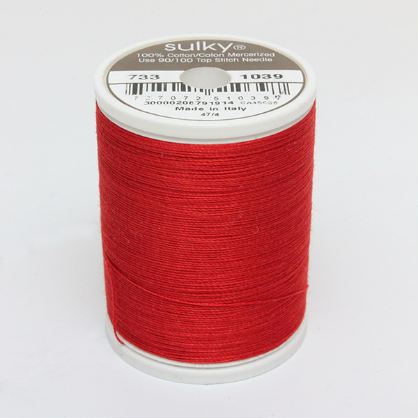 SULKY COTTON 30, 450m/500yds King Spools -  Colour 1039 True Red