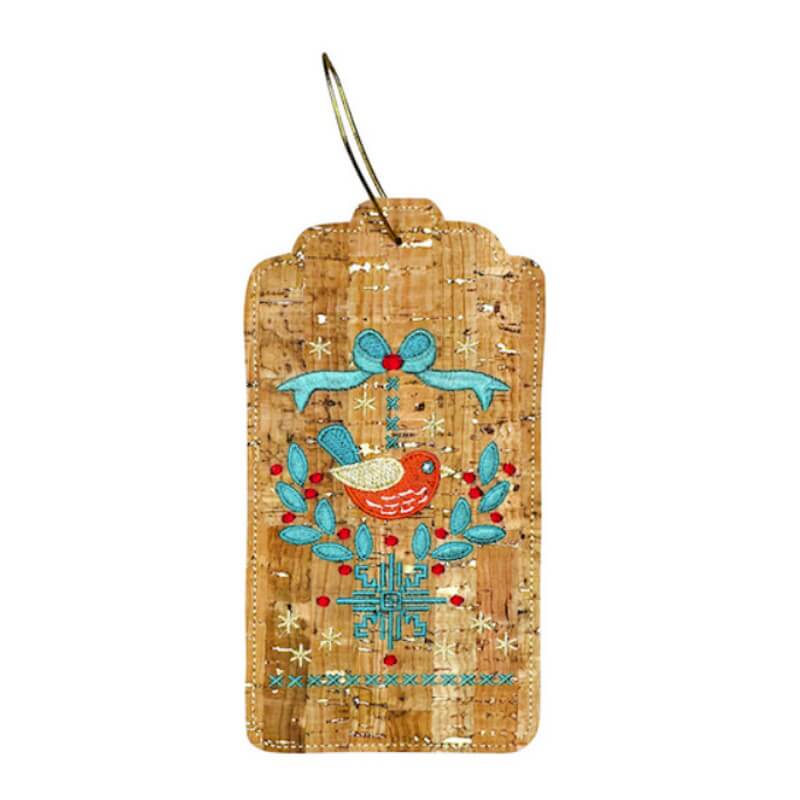 Stickdesign Christmas Gift Tags: Nordic Bird (Download) Stickdesign Christmas Gift Tags: Nordic Bird (Download)