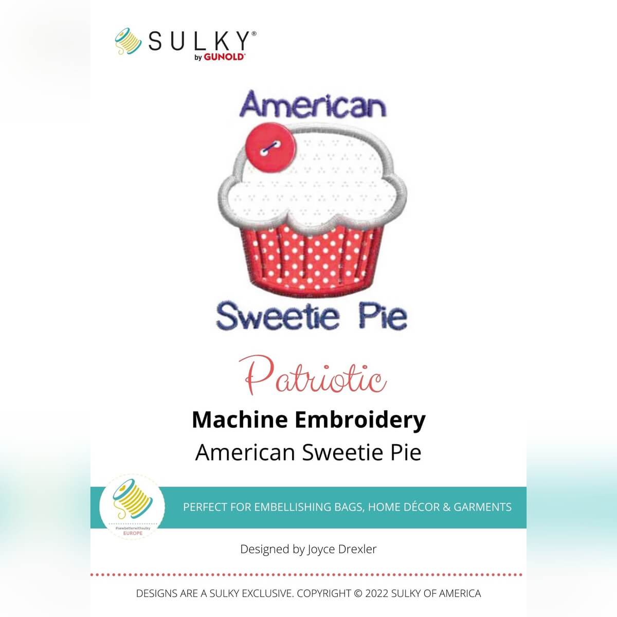 Stickdesign Patriotic: American Sweetie Pie (Download)