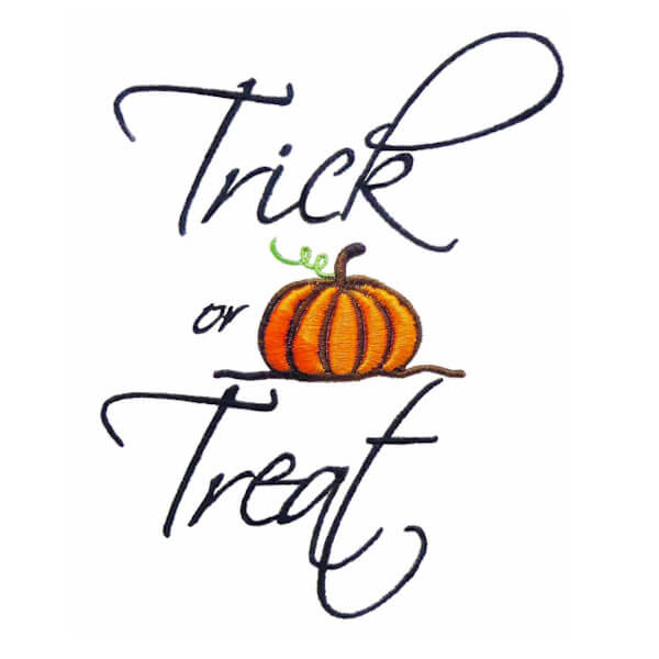 Stickdesign Trick or Treat (Download)