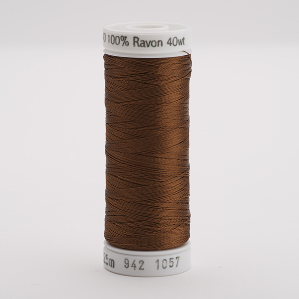 SULKY RAYON 40 coloured, 225m/250yds Snap Spools -  Colour 1057 Dk. Tawny Tan