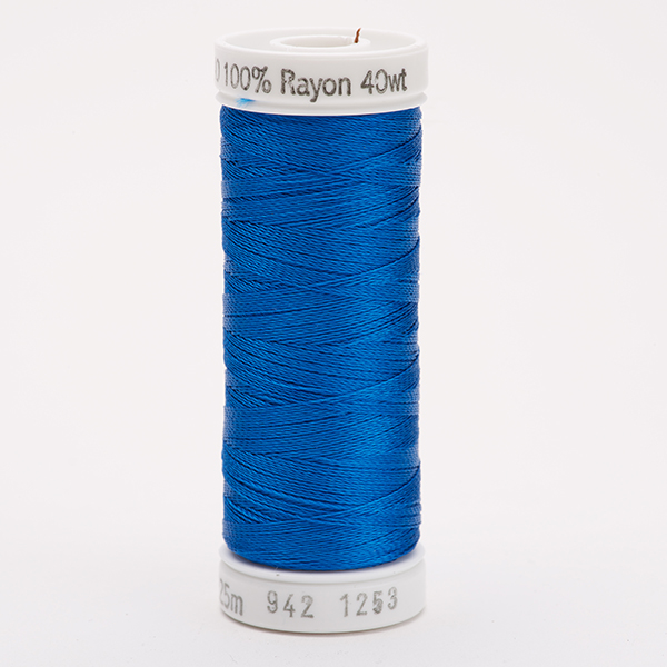 SULKY RAYON 40 coloured, 225m/250yds Snap Spools -  Colour 1253 Dk. Sapphire