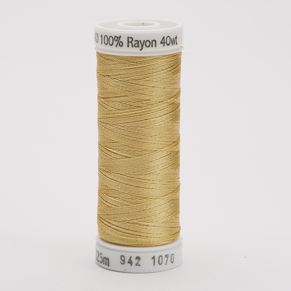 SULKY RAYON 40 coloured, 225m/250yds Snap Spools -  Colour 1070 Gold