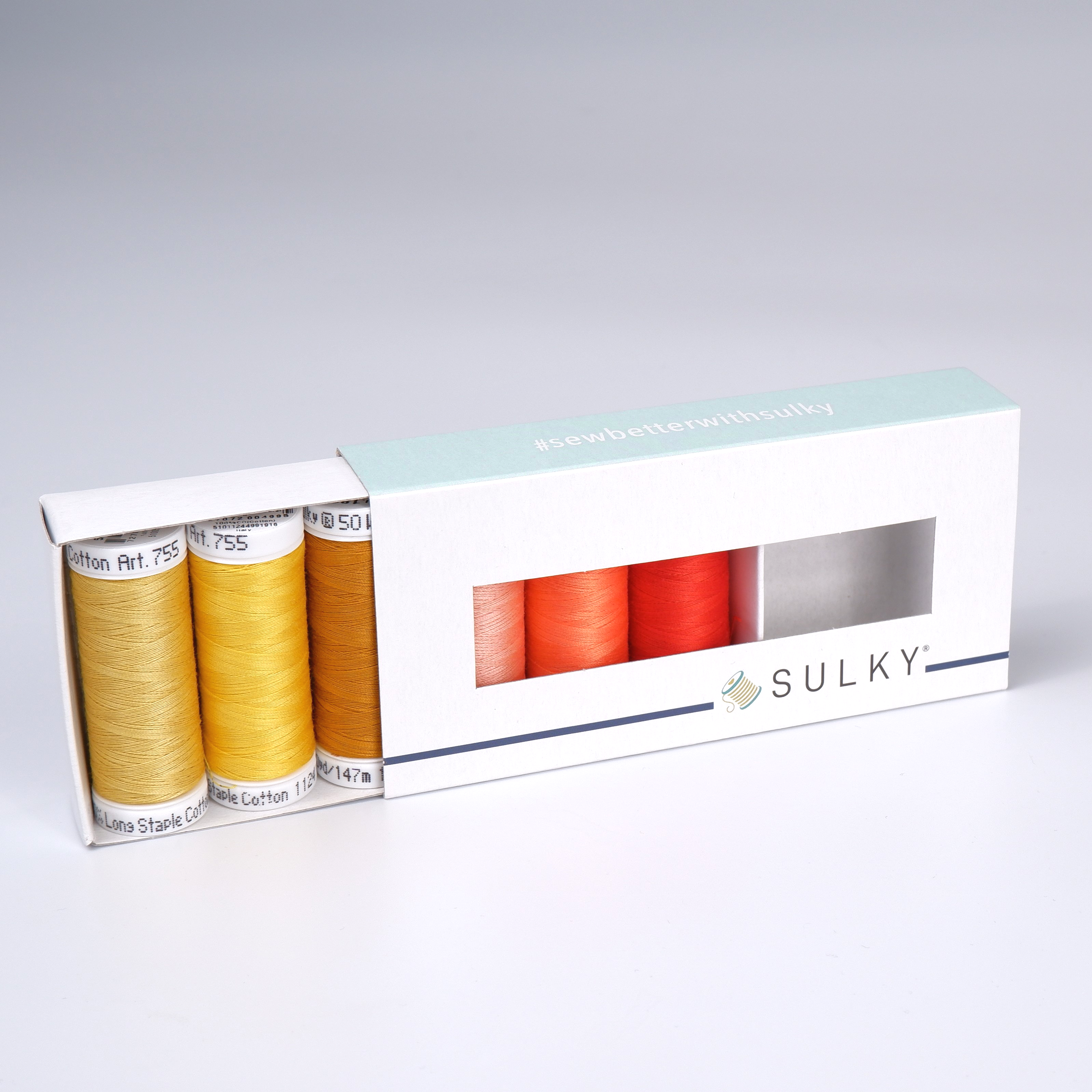 SULKY COTTON 50 - DAYDREAMS (6x
147m Snap Spools) SULKY COTTON 50 - DAYDREAMS (6x
147m Snap Spools)