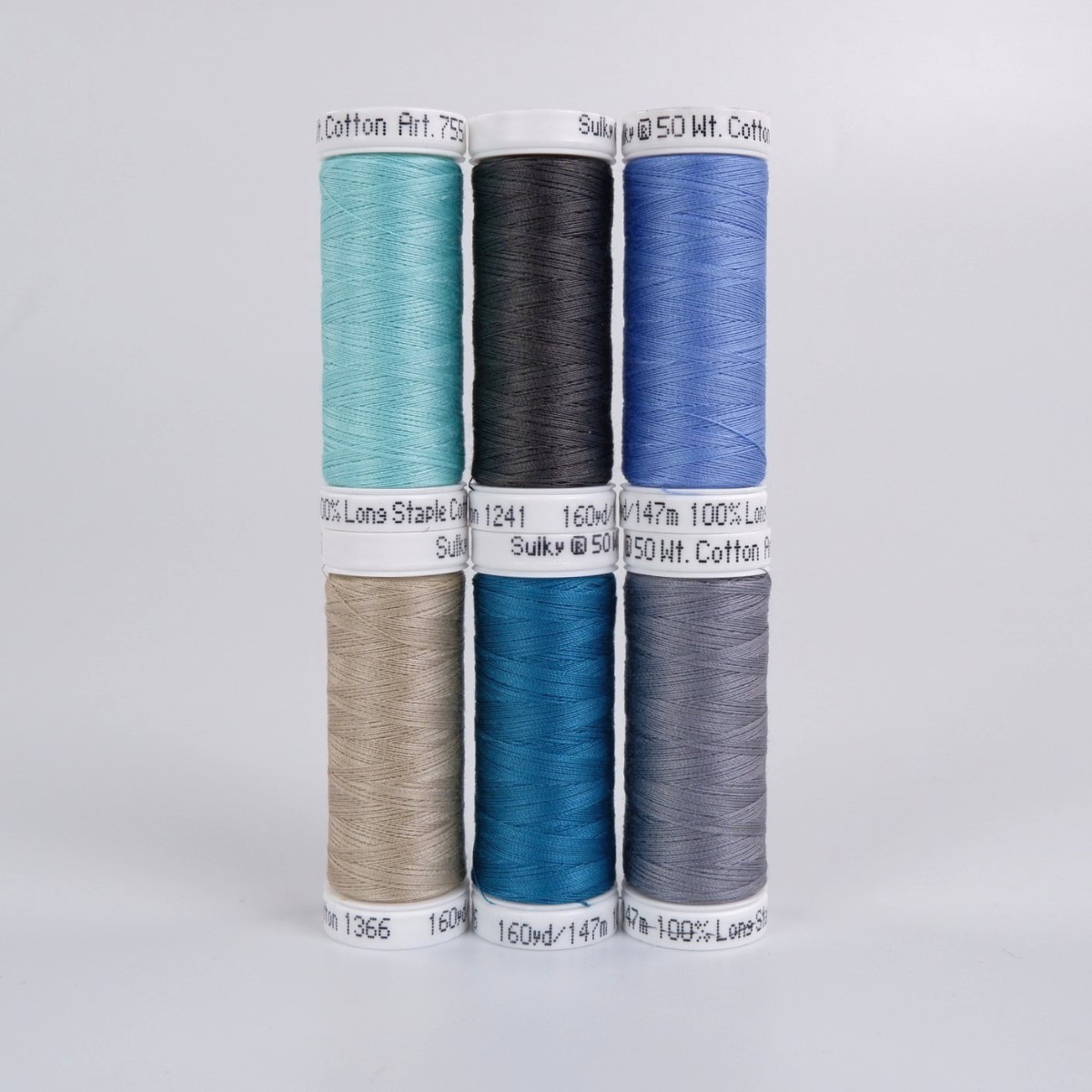 SULKY COTTON 50 - SEA (6x 147m Snap
Spools)