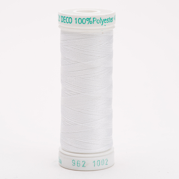 SULKY POLY DECO 40, 225m/250yd Snap Spools -  Colour 1002 Soft White