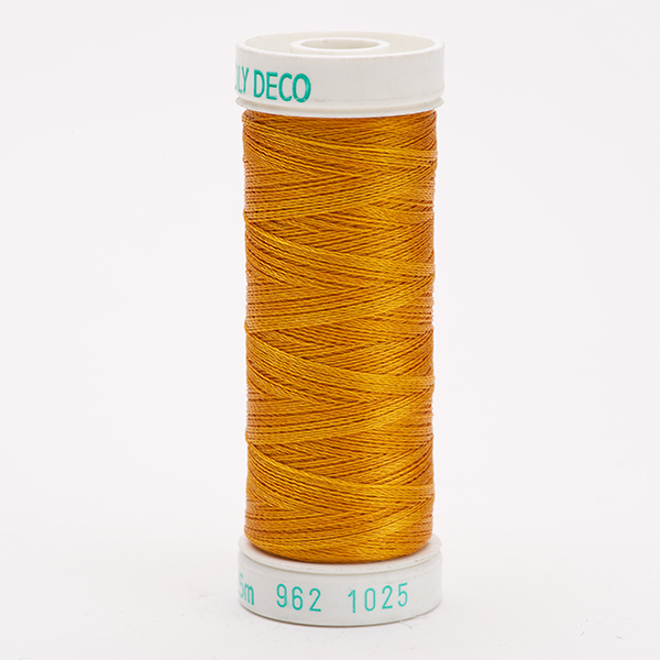 SULKY POLY DECO 40, 225m/250yd Snap Spools -  Colour 1025 Mine Gold