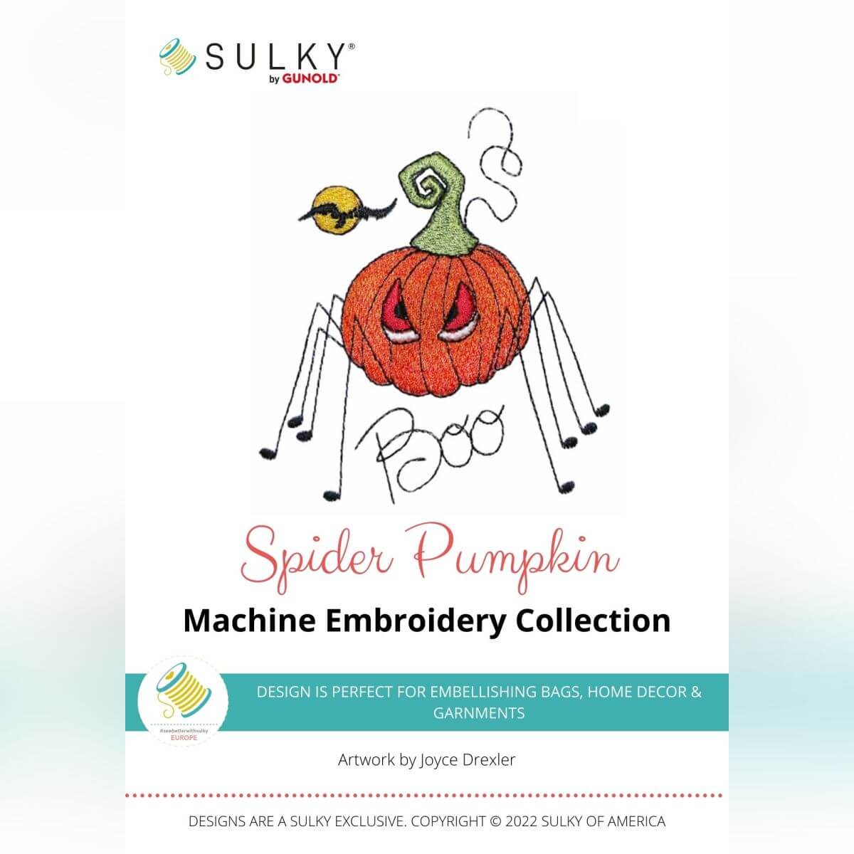 Stickdesign Spider Pumpkin (Download)