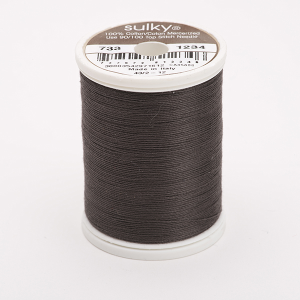 SULKY COTTON 30, 450m/500yds King Spools -  Colour 1234 Almost Black
