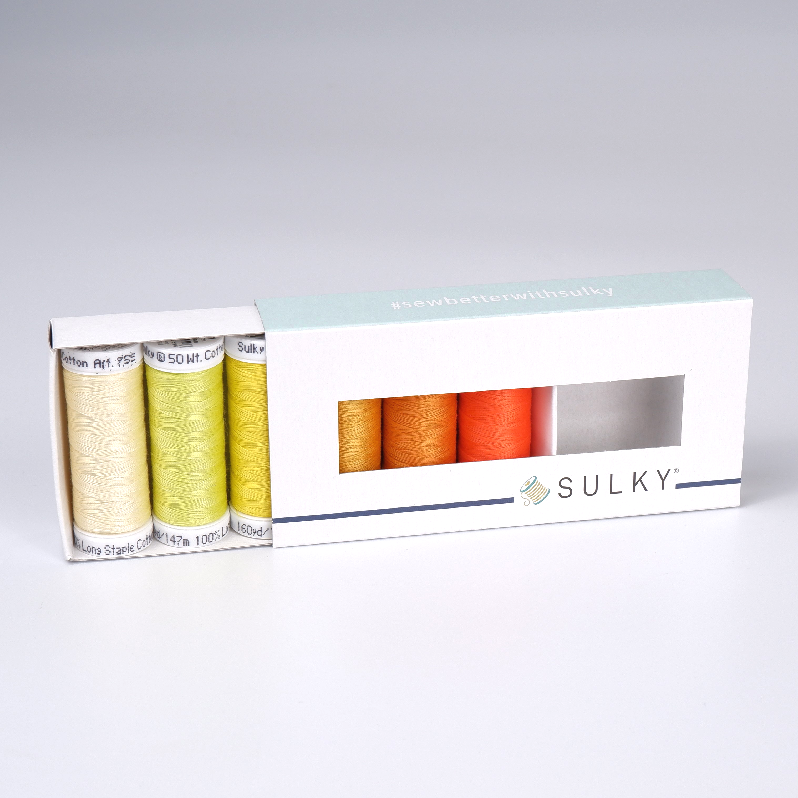 SULKY COTTON 50 - SUNSHINE (6x
147m Snap Spulen) SULKY COTTON 50 - SUNSHINE (6x
147m Snap Spulen)