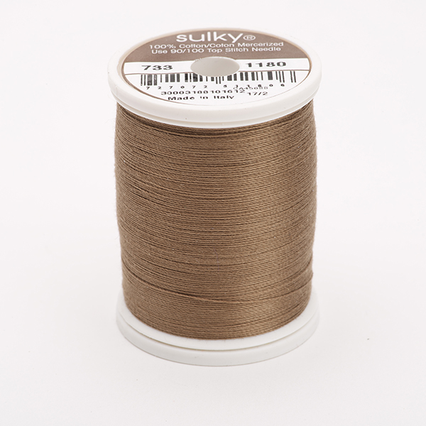 SULKY COTTON 30, 450m/500yds King Spools -  Colour 1180 Med. Taupe