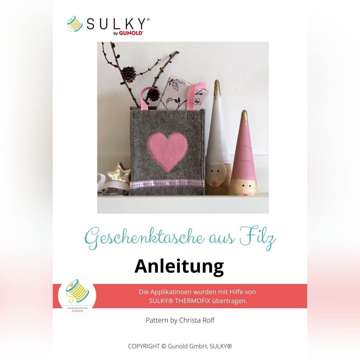 Geschenktasche aus Filz