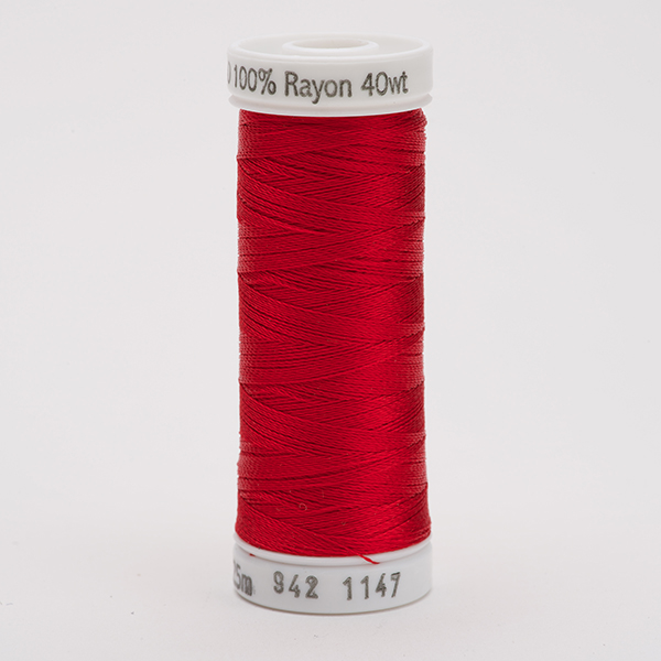 SULKY RAYON 40 farbig, 225m Snap Spulen -  Farbe 1147 Christmas Red