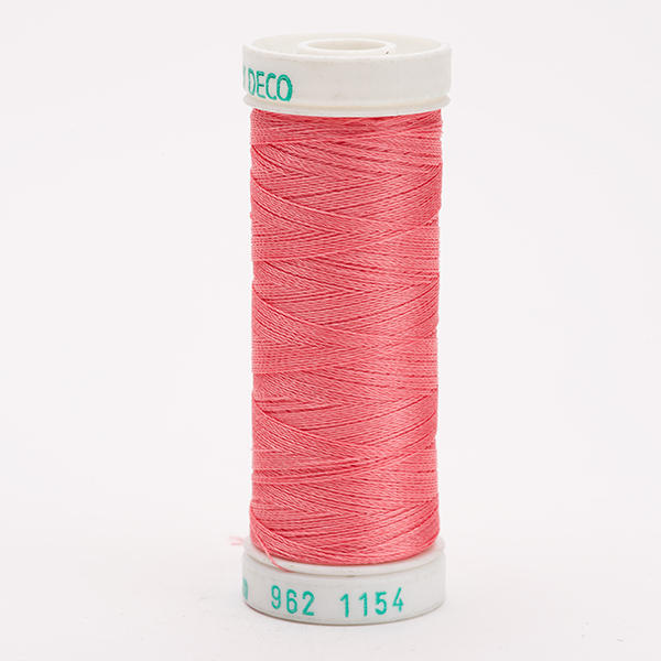SULKY POLY DECO 40, 225m/250yd Snap Spools -  Colour 1154 Coral