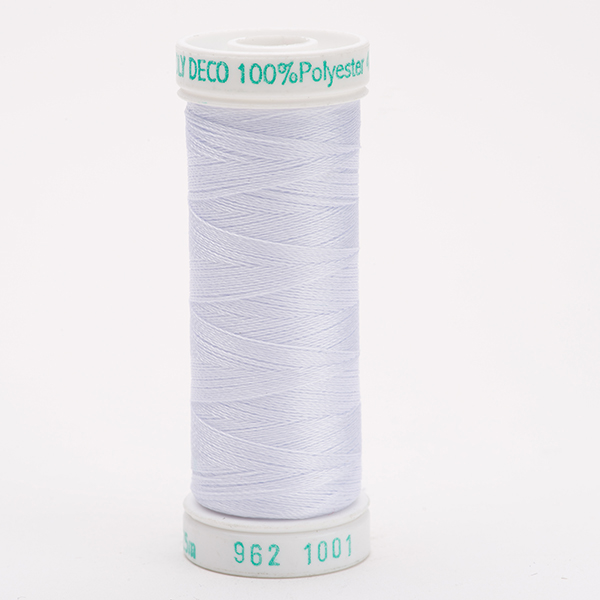 SULKY POLY DECO 40, 225m/250yd Snap Spools -  Colour 1001 Bright White