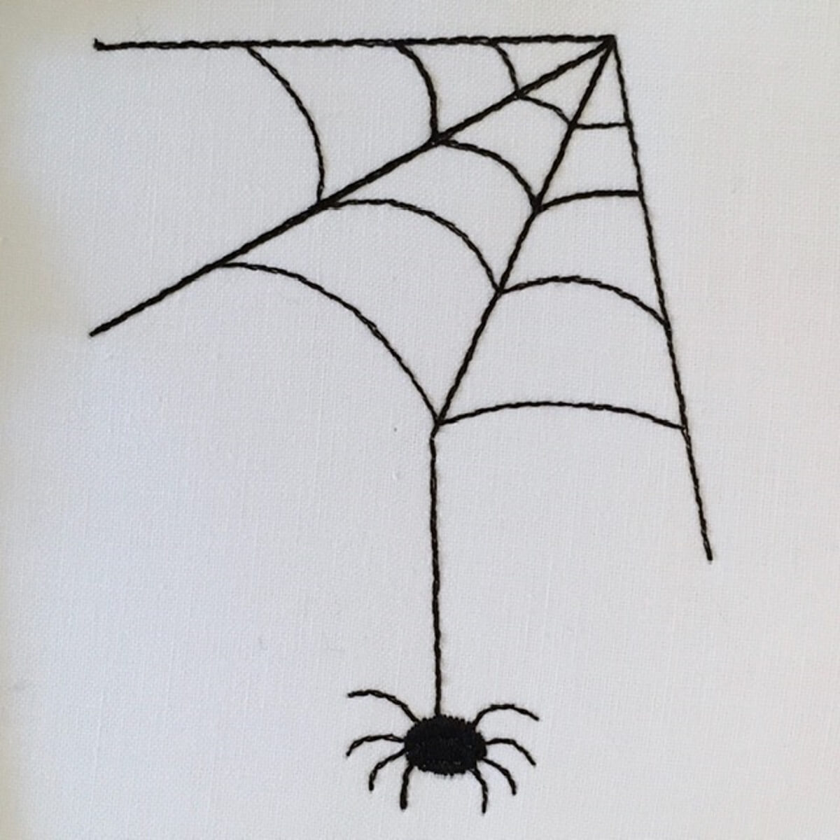 Stickdesign Halloween: Spider and Web (Download)