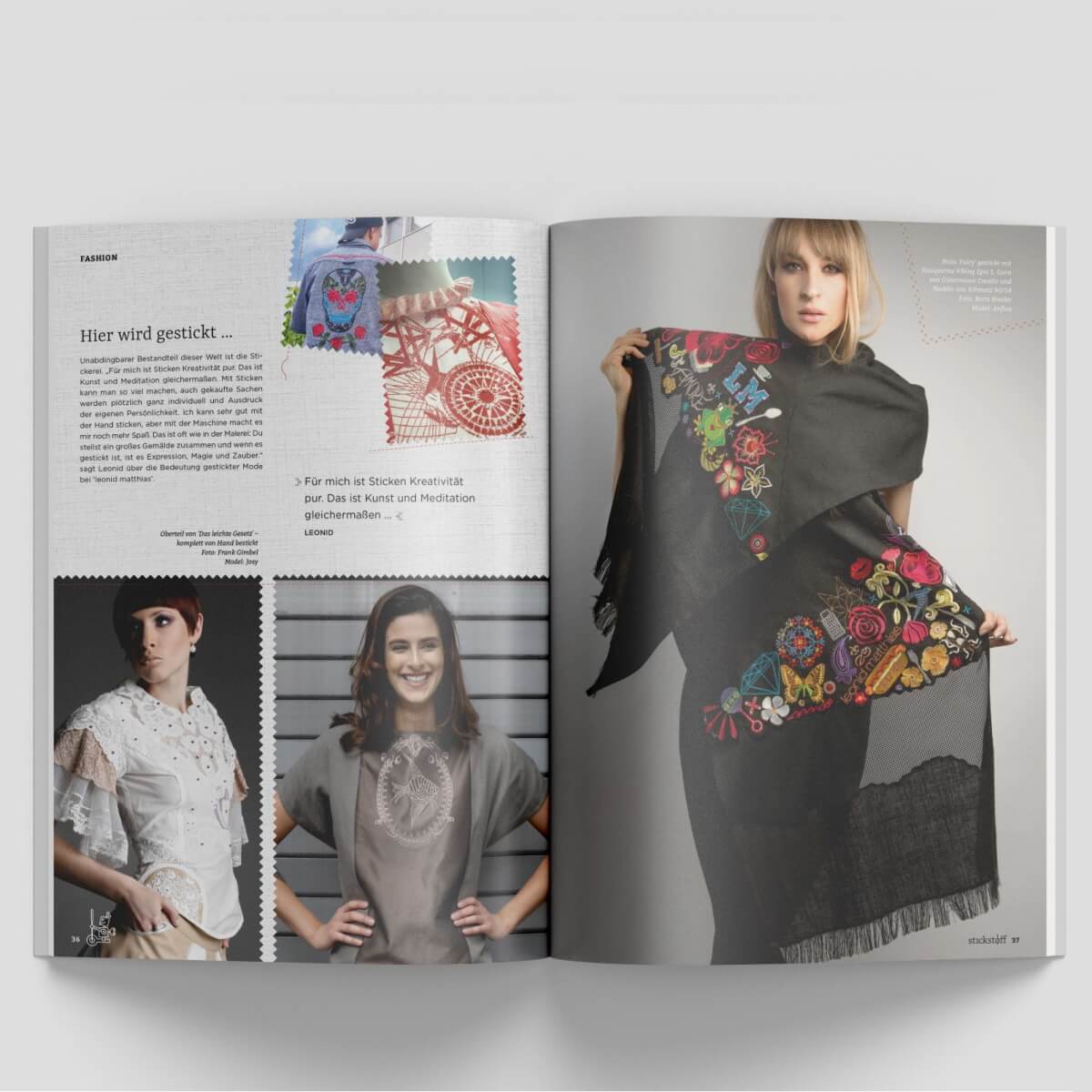 stickstoff-Magazin – Maschinensticken mit
Leidenschaft - Ausgabe 02 stickstoff-Magazin – Maschinensticken mit
Leidenschaft - Ausgabe 02