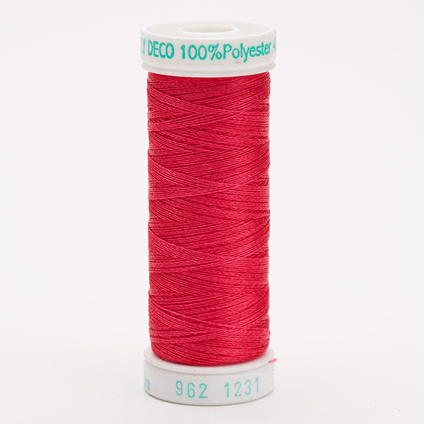 SULKY POLY DECO 40, 225m/250yd Snap Spools -  Colour 1231 Med. Rose