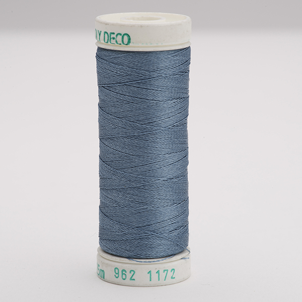 SULKY POLY DECO 40, 225m/250yd Snap Spools -  Colour 1172 Med. Weathered Blue