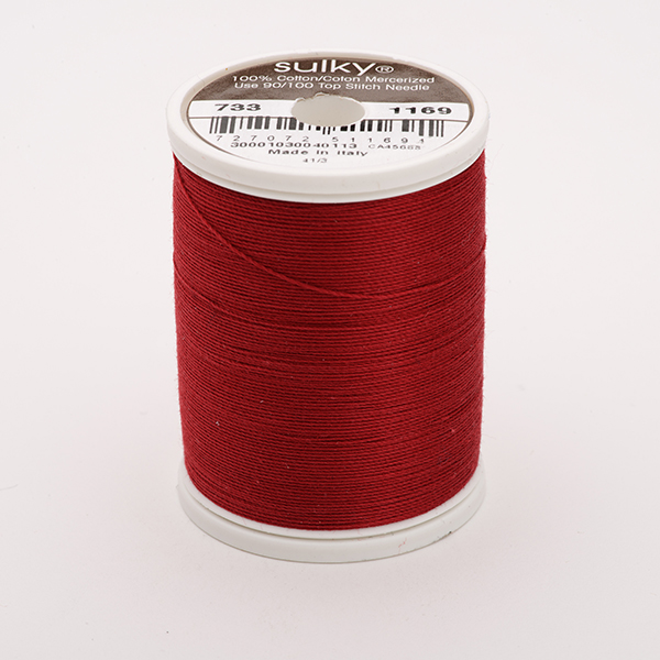SULKY COTTON 30, 450m/500yds King Spools -  Colour 1169 Bayberry Red
